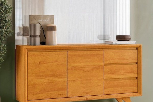 Buffet Vertex 137 cm 2 Portas Naturalle Mavaular